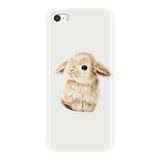 Case For iPhone 4 4S 5 5C 5S SE Case Silicone Cute Animal Back Cover For Apple iPhone 4 5 S Phone Case