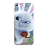 Case For iPhone 4 4S 5 5C 5S SE Case Silicone Cute Animal Back Cover For Apple iPhone 4 5 S Phone Case