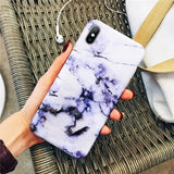 Moskado Phone Case For iPhone 6 6s 7 8 Plus Luxury Glossy Granite Stone Marble Texture Cover For iPhone 11 Pro X XS Max XR Shell
