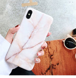 Moskado Phone Case For iPhone 6 6s 7 8 Plus Luxury Glossy Granite Stone Marble Texture Cover For iPhone 11 Pro X XS Max XR Shell