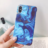 3D Artistic Marble Pattern Phone Case For iPhone X XS XR XS Max 6 6S 7 Plus Ultra Slim Hard PC Cover Cases For iPhone 8 Plus