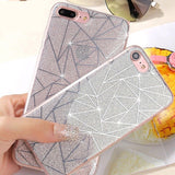 Candy Shining Sequins Phone Cases For iPhone 6 6S Case Hard Glitter Back Cover For iPhone 7 8 5 5s SE Case Shell Funda Capa
