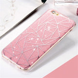 Candy Shining Sequins Phone Cases For iPhone 6 6S Case Hard Glitter Back Cover For iPhone 7 8 5 5s SE Case Shell Funda Capa