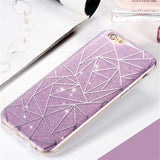 Candy Shining Sequins Phone Cases For iPhone 6 6S Case Hard Glitter Back Cover For iPhone 7 8 5 5s SE Case Shell Funda Capa