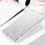 Candy Shining Sequins Phone Cases For iPhone 6 6S Case Hard Glitter Back Cover For iPhone 7 8 5 5s SE Case Shell Funda Capa