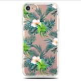 Silicone Cover Couple Case For iPhone X 6 6S 7 8 Plus 5 5S SE 10 XS Lover Plant Cartoon Pattern Phone Cases Back Shell Capa