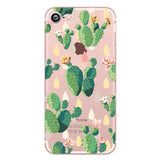 Silicone Cover Couple Case For iPhone X 6 6S 7 8 Plus 5 5S SE 10 XS Lover Plant Cartoon Pattern Phone Cases Back Shell Capa