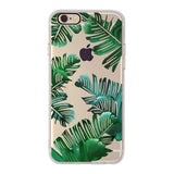 Silicone Cover Couple Case For iPhone X 6 6S 7 8 Plus 5 5S SE 10 XS Lover Plant Cartoon Pattern Phone Cases Back Shell Capa