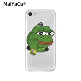 MaiYaCa Sad Frog pepe meme TPU Soft High Quality Phone Case for iPhone X XS MAX 6 6S 7 7plus 8 8Plus 5 5S XR