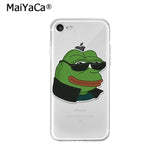 MaiYaCa Sad Frog pepe meme TPU Soft High Quality Phone Case for iPhone X XS MAX 6 6S 7 7plus 8 8Plus 5 5S XR