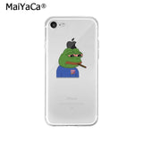 MaiYaCa Sad Frog pepe meme TPU Soft High Quality Phone Case for iPhone X XS MAX 6 6S 7 7plus 8 8Plus 5 5S XR
