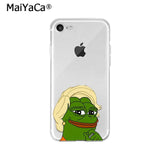 MaiYaCa Sad Frog pepe meme TPU Soft High Quality Phone Case for iPhone X XS MAX 6 6S 7 7plus 8 8Plus 5 5S XR