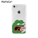 MaiYaCa Sad Frog pepe meme TPU Soft High Quality Phone Case for iPhone X XS MAX 6 6S 7 7plus 8 8Plus 5 5S XR