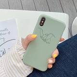 Phone Case For iPhone 6 6s 7 8 Plus X XR XS Max Cute Cartoon Mickey Stitch Love Heart Soft TPU For iPhone 5 5S SE Cover