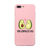 Cute Phone Case Coque For iPhone XR 6 6S Plus X 5 SE Plus Case Cartoon Summer Fruit Avocado Pink Phone Cover For iPhone 8 7 Plus