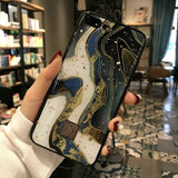 Glitter Gold Marble Case For iPhone X XS Max XR 7 Soft TPU Granite Geometry Cover For iPhone 7 8 6 6s Plus Cover Phone Case