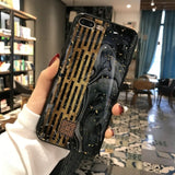 Glitter Gold Marble Case For iPhone X XS Max XR 7 Soft TPU Granite Geometry Cover For iPhone 7 8 6 6s Plus Cover Phone Case