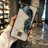 Glitter Gold Marble Case For iPhone X XS Max XR 7 Soft TPU Granite Geometry Cover For iPhone 7 8 6 6s Plus Cover Phone Case