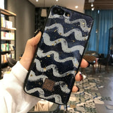 Glitter Gold Marble Case For iPhone X XS Max XR 7 Soft TPU Granite Geometry Cover For iPhone 7 8 6 6s Plus Cover Phone Case