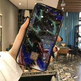 Glitter Gold Marble Case For iPhone X XS Max XR 7 Soft TPU Granite Geometry Cover For iPhone 7 8 6 6s Plus Cover Phone Case