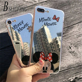 BSLIUFANG Popular Cartoon Silicone Soft Case For iPhone X XS Max XR TPU Lovely Mirror Cover case for iPhone 7 8 6 6S Plus Cases