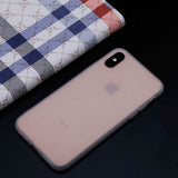 HKGK Luxury Soft Back Matte Color Cases for iPhone 7 plus 8 6 6s X XS max XR 5 5s SE Case Shockproof TPU Silicone Back Cover