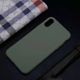 HKGK Luxury Soft Back Matte Color Cases for iPhone 7 plus 8 6 6s X XS max XR 5 5s SE Case Shockproof TPU Silicone Back Cover