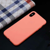 HKGK Luxury Soft Back Matte Color Cases for iPhone 7 plus 8 6 6s X XS max XR 5 5s SE Case Shockproof TPU Silicone Back Cover