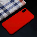 HKGK Luxury Soft Back Matte Color Cases for iPhone 7 plus 8 6 6s X XS max XR 5 5s SE Case Shockproof TPU Silicone Back Cover