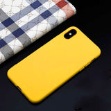 HKGK Luxury Soft Back Matte Color Cases for iPhone 7 plus 8 6 6s X XS max XR 5 5s SE Case Shockproof TPU Silicone Back Cover