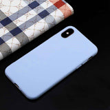 HKGK Luxury Soft Back Matte Color Cases for iPhone 7 plus 8 6 6s X XS max XR 5 5s SE Case Shockproof TPU Silicone Back Cover