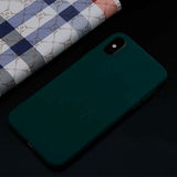 HKGK Luxury Soft Back Matte Color Cases for iPhone 7 plus 8 6 6s X XS max XR 5 5s SE Case Shockproof TPU Silicone Back Cover