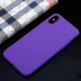 HKGK Luxury Soft Back Matte Color Cases for iPhone 7 plus 8 6 6s X XS max XR 5 5s SE Case Shockproof TPU Silicone Back Cover