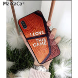 MaiYaCa Basketball basket High Quality Phone Case for iPhone 6S 6plus 7 7plus 8 8Plus X Xs MAX 5 5S XR