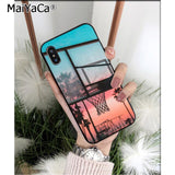 MaiYaCa Basketball basket High Quality Phone Case for iPhone 6S 6plus 7 7plus 8 8Plus X Xs MAX 5 5S XR