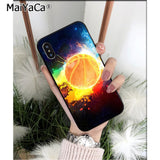 MaiYaCa Basketball basket High Quality Phone Case for iPhone 6S 6plus 7 7plus 8 8Plus X Xs MAX 5 5S XR