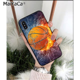MaiYaCa Basketball basket High Quality Phone Case for iPhone 6S 6plus 7 7plus 8 8Plus X Xs MAX 5 5S XR
