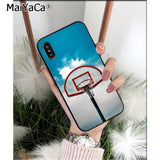 MaiYaCa Basketball basket High Quality Phone Case for iPhone 6S 6plus 7 7plus 8 8Plus X Xs MAX 5 5S XR