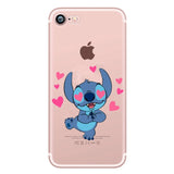 Cute Love Stitch Cover For iPhone 6 6s xr Case Soft Silicon case For iPhone X XS 7 8 Plus 6 6s 5 5s se 10 Case Capa Coque Funda