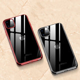 For iPhone 11 Case Laser Plating Luxury TPU Soft Clear Cover For iPhone 11 Pro Max Plus 2019 Bright Crystal Phone Case