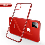 For iPhone 11 Case Laser Plating Luxury TPU Soft Clear Cover For iPhone 11 Pro Max Plus 2019 Bright Crystal Phone Case