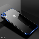 Soft TPU Case For iPhone X 11 pro 2019 Cover For iPhone 6s 6 8 7 Plus XR XS Max Anti-scratch Electroplating Protective Phone Bag