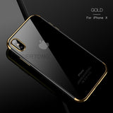 Soft TPU Case For iPhone X 11 pro 2019 Cover For iPhone 6s 6 8 7 Plus XR XS Max Anti-scratch Electroplating Protective Phone Bag
