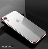 Soft TPU Case For iPhone X 11 pro 2019 Cover For iPhone 6s 6 8 7 Plus XR XS Max Anti-scratch Electroplating Protective Phone Bag