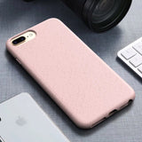 Eco-Friendly Silicone Case For iPhone 11 Pro Max 7 8 Plus XR XS MAX Phone Case Cover For iPhone 6 6s Plus X Soft TPU Wheat Straw