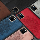 For Apple iPhone 11 Case for iPhone 11 Pro Max Magnetic Fabric Hard PC Silicone Frame Back Cover for iPhone 11 Case 2019 5.8"