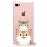 YIMAOC dog Paw Husky pug corgi Soft Silicone Phone Shell Case for iPhone XR X XS 11 Pro Max 5 5S SE 6 6S 7 8 Plus 10 TPU Cover