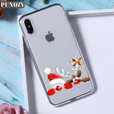 Christmas New Year gifts elk snow phone Case For iphon 11 PRO XR 6s 7 Plus 5s X XS MAX TPU Silicone Case for huawei P30 P20 Lite