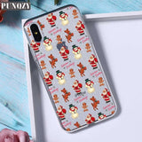 Christmas New Year gifts elk snow phone Case For iphon 11 PRO XR 6s 7 Plus 5s X XS MAX TPU Silicone Case for huawei P30 P20 Lite
