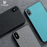 Luxury Cloth Texture Case For iPhone XR XS Max X 11 Pro Soft TPU Edge Phone Case For iPhone 5 5S SE 6 6S 7 8 Plus Cover Coque